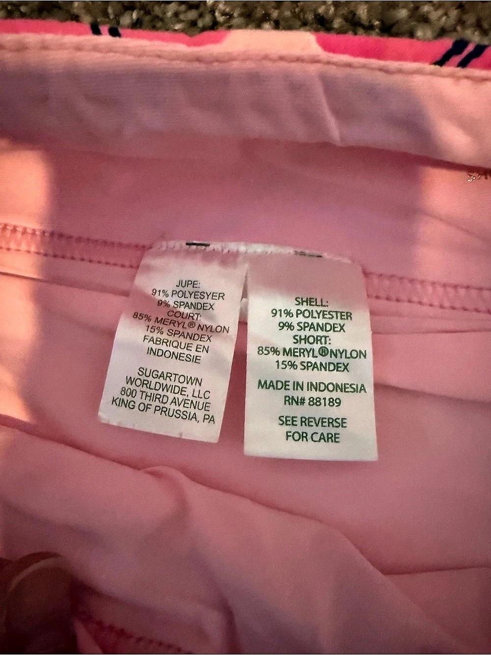 Lilly Pulitzer Plaid Mini Skirt in Pink & White Size 4 - Picture 5 of 8